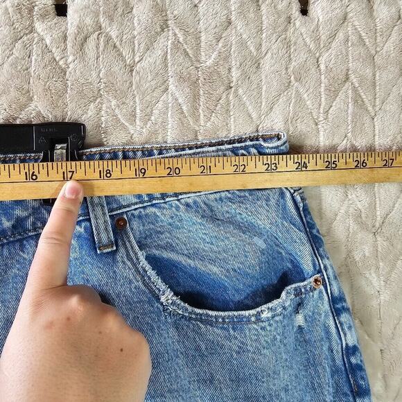 Abercrombie & Fitch Curve Love Loose Jeans Womens 24 37" Light Wash High Rise - Picture 6 of 10